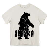Cream Alaska Bear Heavy Core Tee - Bettercallsaul