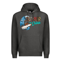 Charcoal Heather Summer Vibes Premium Hoodie - CowhideDigitalArt