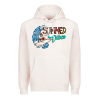 Pale Pink Summer Vibes Premium Hoodie - CowhideDigitalArt