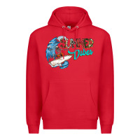 Red Summer Vibes Premium Hoodie - CowhideDigitalArt