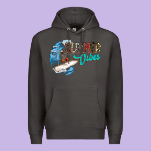 Summer Vibes Premium Hoodie Designed By Cowhidedigitalart