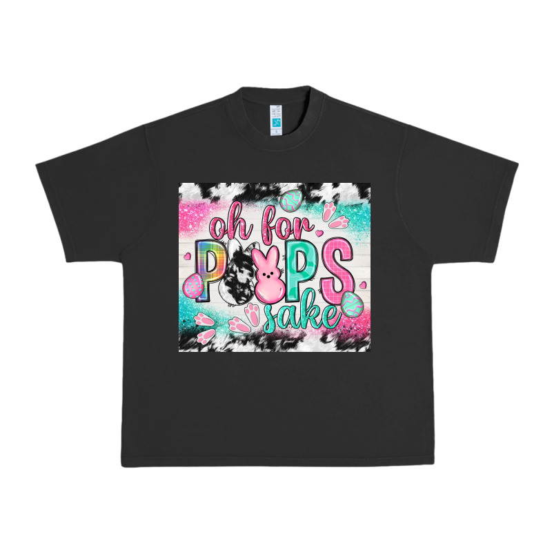 Oh For Peeps Sake With Cowhide Tumbler Easter Day Urban Heavy Tee by HowdyJamesFarm | Teevron