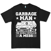 Black garbage man gift t  shirt recycling trash garbage man t  shirt Premium Tee - longCreatives