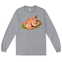 Heather Grey turkey fa element 1 Long Sleeve Tee - FaDigitalArtStudio