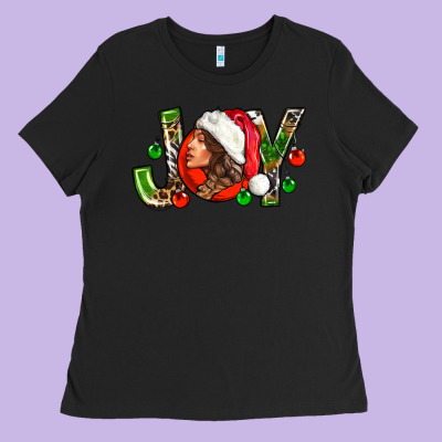 Joy With Woman Ladies Tee Designed By Nancycooperartshop