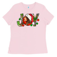 Bubblegum Pink Joy with woman Ladies Tee - NancyCooperArtShop