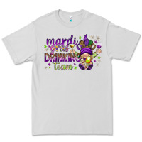 Dove Grey Mardi Gras Day Nurse Premium Tee - NancyCooperArtShop