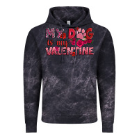 Cloud Black my dog is my valentine Vintage Hoodie - OliviaCreatesArt