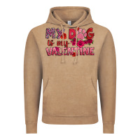 Vintage Coffee my dog is my valentine Vintage Hoodie - OliviaCreatesArt