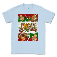 Dusty Blue Christmas Jingle All The Way Classic Tee - Artiststas