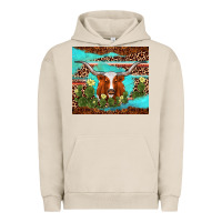 Pigment French Oak longhorn tumbler Urban Hoodie - AdoDesignShop