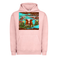 Pigment Salmon longhorn tumbler Urban Hoodie - AdoDesignShop