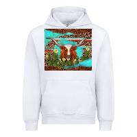 White longhorn tumbler Urban Hoodie - AdoDesignShop