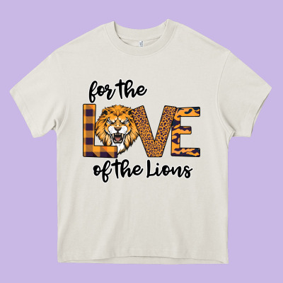 For The Love Of The Lions Heavy Core Tee Designed By Bettercallsaul
