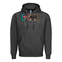 Charcoal Heather armed forces day love my soldier Zipper Hoodie - Artiststas