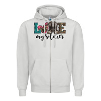 Dove Grey armed forces day love my soldier Zipper Hoodie - Artiststas
