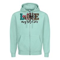 Seafoam armed forces day love my soldier Zipper Hoodie - Artiststas
