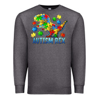 Charcoal Heather autism rex Premium Sweatshirt - BarkalooDesign