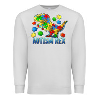 Dove Grey autism rex Premium Sweatshirt - BarkalooDesign