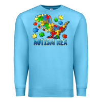 Ocean Blue autism rex Premium Sweatshirt - BarkalooDesign