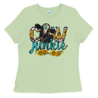 Matcha Cow Junkie with Cow Ladies Tee - texasbilliewilder