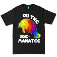 Black oh the hue manatee funny manatee shirts manatee gifts t shirt Premium Tee - longCreatives