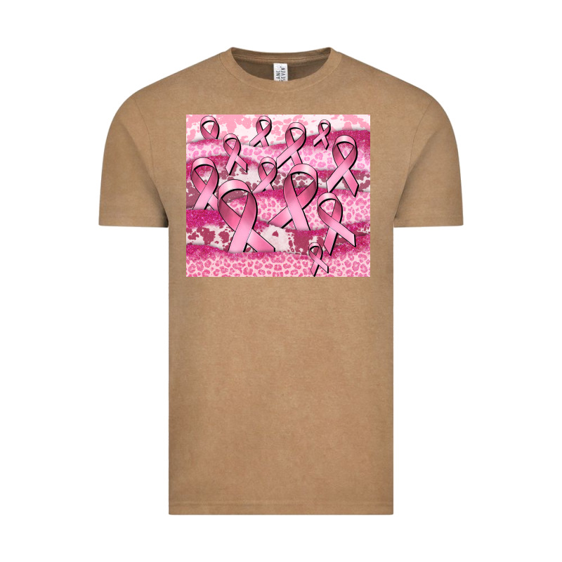 Ribbon  Breast Cancer Vintage Tee by CowGirlArtShop | Teevron