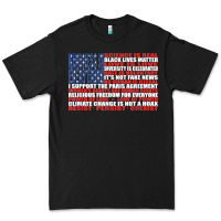 Black political protest american flag   stand united t shirt Premium Tee - longCreatives