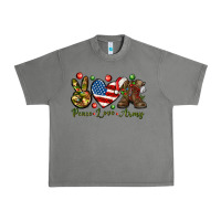 Tornado Peace Love Army Christmas 4th of july Urban Heavy Tee - HowdyJamesFarm
