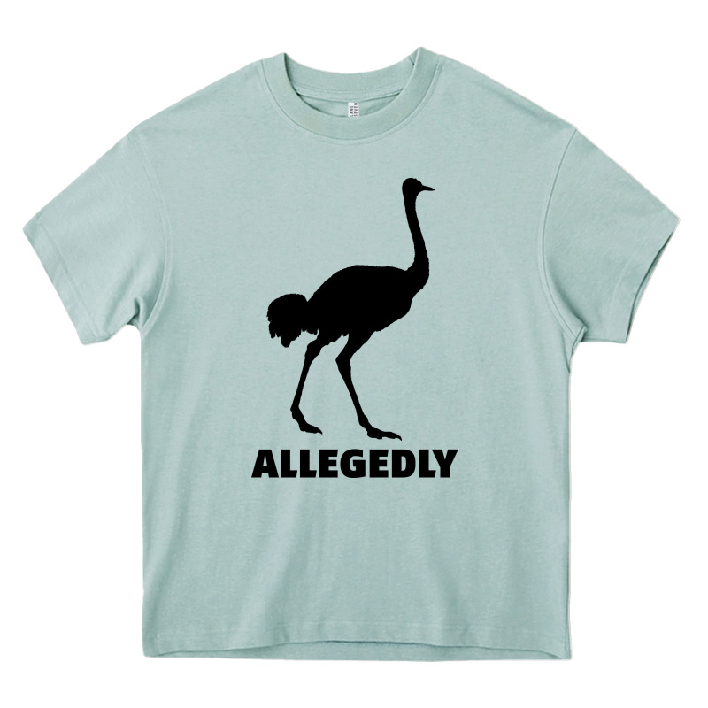 Allegedly Funny Ostrich Heavy Core Tee by Bettercallsaul | Teevron
