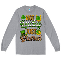 Heather Grey St. Patrick's Not lucky just blessed Long Sleeve Tee - OliviaCreatesArt