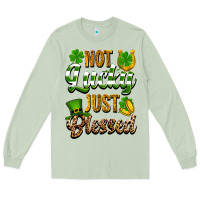Matcha St. Patrick's Not lucky just blessed Long Sleeve Tee - OliviaCreatesArt