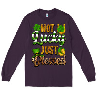 Plum St. Patrick's Not lucky just blessed Long Sleeve Tee - OliviaCreatesArt