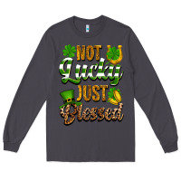 Smoke St. Patrick's Not lucky just blessed Long Sleeve Tee - OliviaCreatesArt