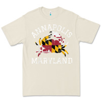 Bone Annapolis Maryland Crab State Flag Home Travel Vintage Premium Tee - longCreatives