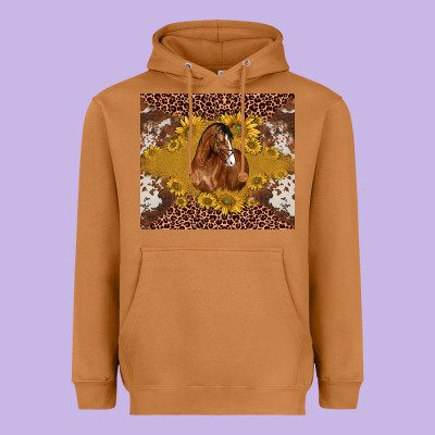 Horse Heavyweight Hoodie Designed By Barkaloodesign