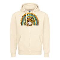 Sandshell western bee gnomes sunflowers beehive honeycomb leopard turquoise sera Zipper Hoodie - Artiststas