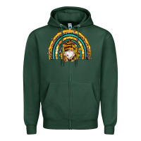 Sports Green western bee gnomes sunflowers beehive honeycomb leopard turquoise sera Zipper Hoodie - Artiststas
