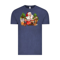 Vintage Denim christmas santa coffee cups Vintage Tee - CowGirlArtShop