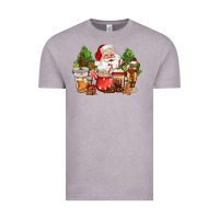 Vintage Zinc christmas santa coffee cups Vintage Tee - CowGirlArtShop
