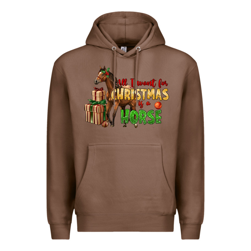 All I Want For Christmas Is A Horse Premium Hoodie by LillyAllenDesigns | Teevron