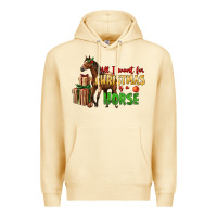 Pina Colada All I Want For Christmas Is A Horse Premium Hoodie - LillyAllenDesigns
