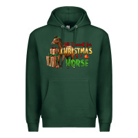 Sports Green All I Want For Christmas Is A Horse Premium Hoodie - LillyAllenDesigns