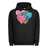 Pigment Black hearts Urban Hoodie - AdoDesignShop