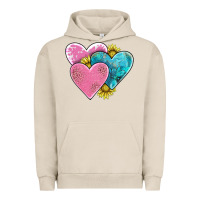 Pigment French Oak hearts Urban Hoodie - AdoDesignShop