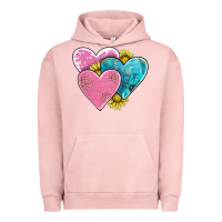 Pigment Salmon hearts Urban Hoodie - AdoDesignShop