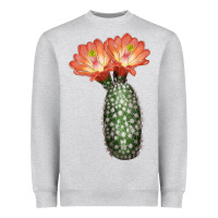 Heather Grey King Cup Cactus Heavyweight Sweatshirt - LillyAllenDesigns