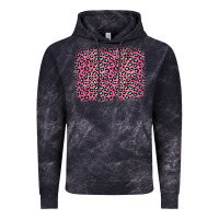 Cloud Black pink glitter leopard with heart background Vintage Hoodie - OliviaCreatesArt