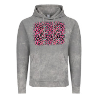 Cloud Rock pink glitter leopard with heart background Vintage Hoodie - OliviaCreatesArt