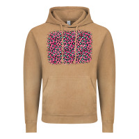 Vintage Camel pink glitter leopard with heart background Vintage Hoodie - OliviaCreatesArt
